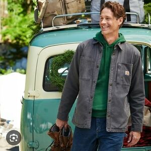Carhartt Rugged Flex Relaxed Fit Shirt Jacket 102851 Fleece Lined M